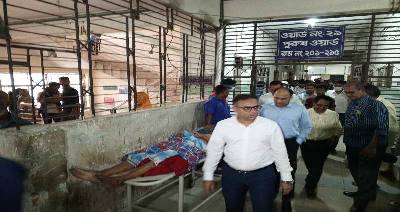 রংপুর মেডিকেল কলেজ হাসপাতাল পরিদর্শন ও পরিচ্ছন্নতা অভিযান