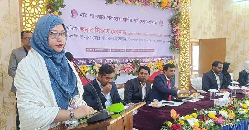 মেহেরপুরে হার পাওয়ার প্রকল্পের স্থানীয় পর্যায় কর্মশালার উদ্বোধন 