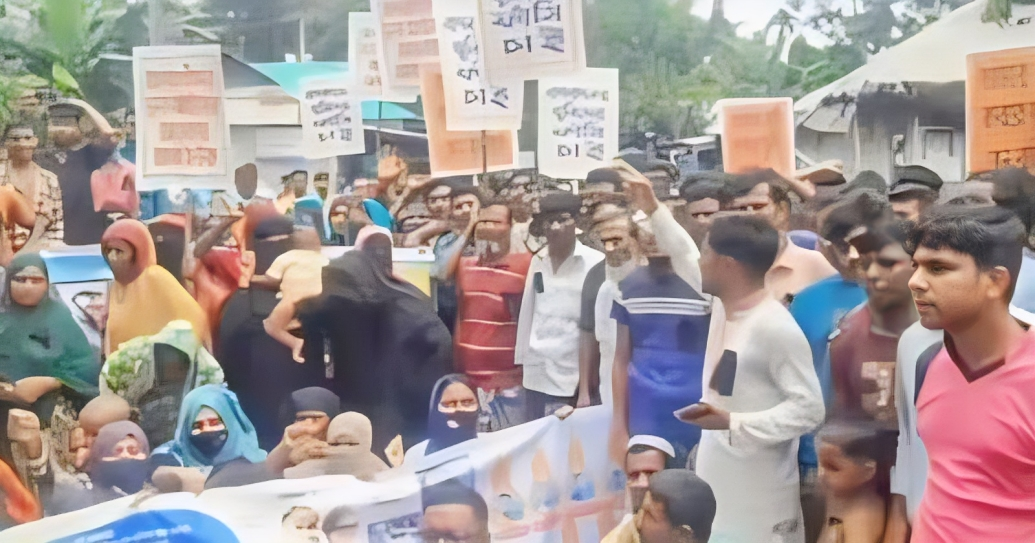 পূর্বধলায় সরকারি কর্মচারি কাকন হত্যাকারীদের গ্রেপ্তার ও বিচার দাবিতে বিক্ষোভ,মানববন্ধন