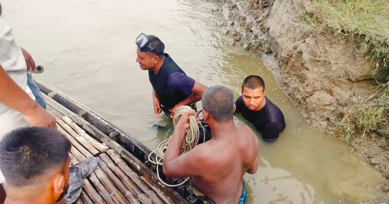 ঘোড়াঘাটে বন্ধুদের সঙ্গে নদীতে গোসলে নেমে যুবক নিখোঁজ