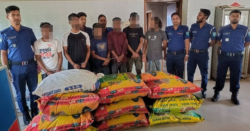 সিলেটে এসএ পরিবহন কুরিয়ার ভ্যান ডাকাতি লুণ্ঠিত মালামালসহ ৬ ডাকাত গ্রেফতার