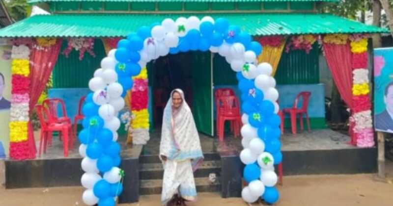 নেত্রকোনার দুর্গাপুরে গৃহহীন শুকুরি বেগম পেলেন নতুন ঘর, উপহার তারেক রহমানের