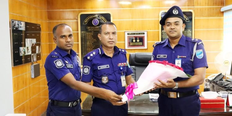 সুনামগঞ্জে নবনিযুক্ত ধর্মপাশা সার্কেল কর্মকর্তা এস এম ফজলে রাব্বি রাজিবের যোগদান